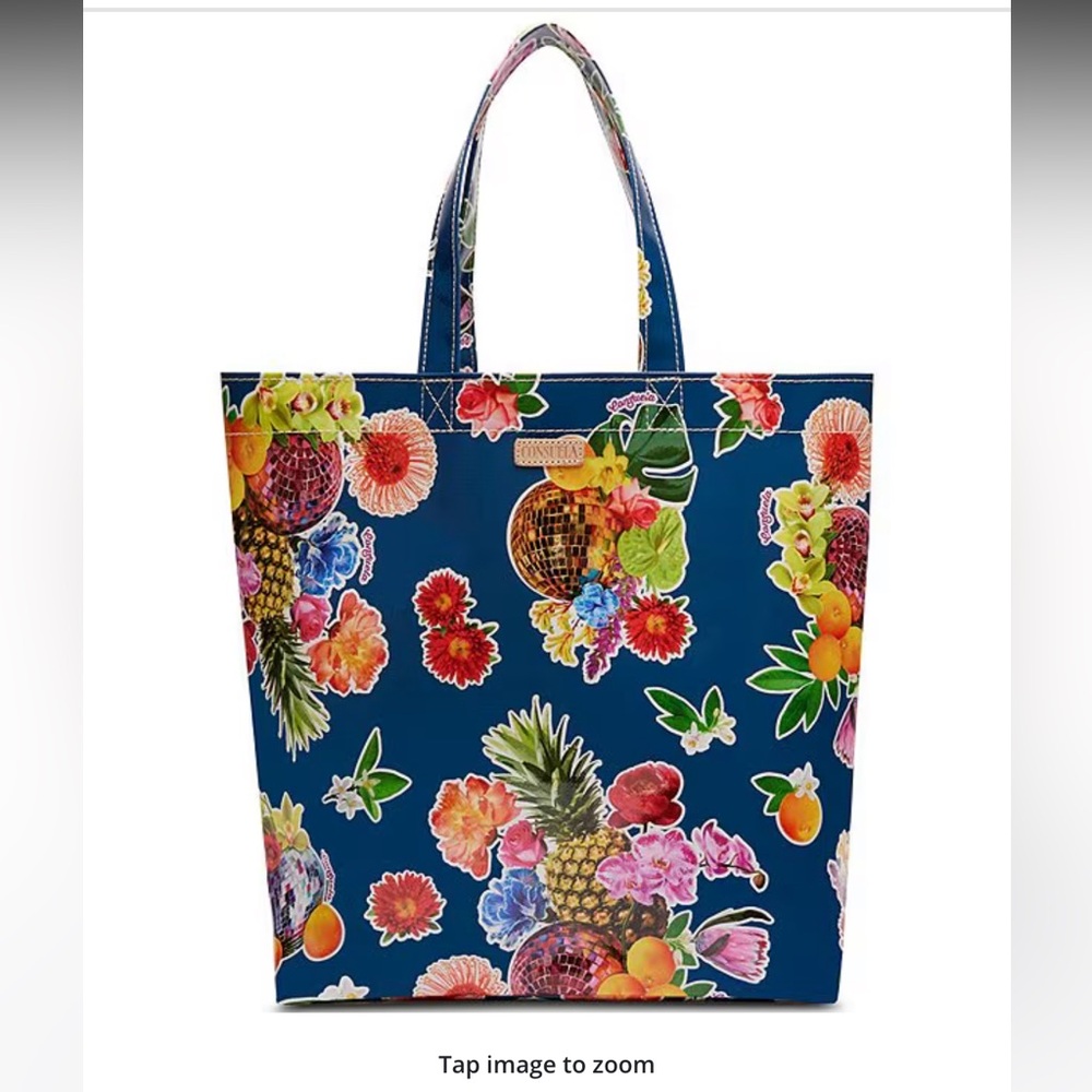 Floral Print Tote Bag - Multicolor